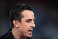 Gary Neville, pictured, singled out Paul Pogba for criticism after Jose Mourinho’s Manchester United sacking (John Walton/PA)