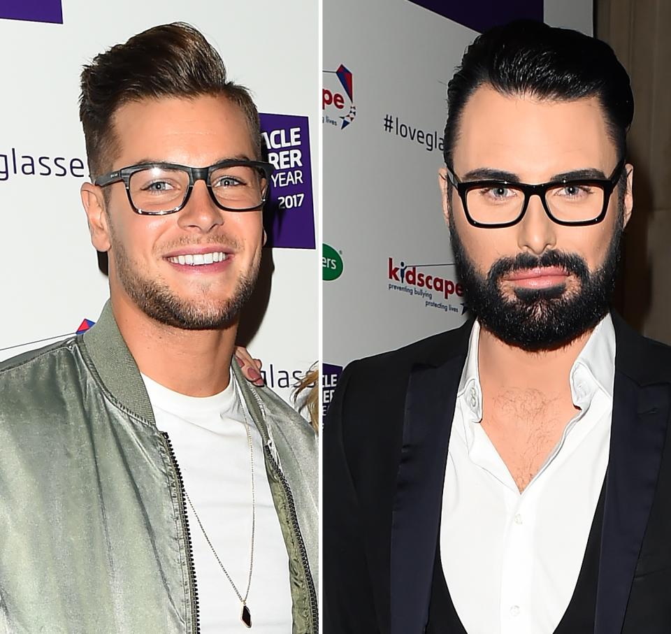 Chris and Rylan squared up to each other on the red carpet. Copyright: [Splash]