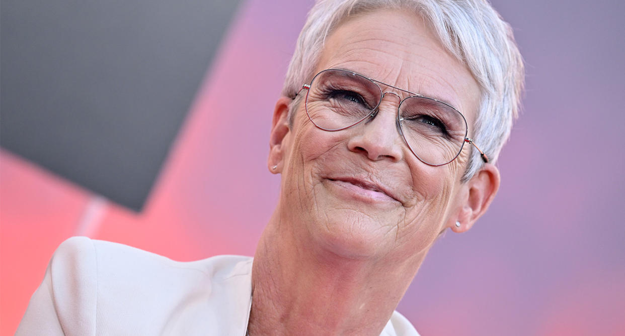Jamie Lee Curtis is honored with a Hand and Footprint Ceremony at TCL Chinese Theatre on October 12, 2022 in Hollywood, California. (Photo by Axelle/Bauer-Griffin/FilmMagic)