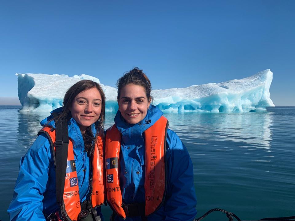 Stephanie Dickson and Paula Miquelis embarked on an expedition to the Arctic for 2 weeks. (PHOTO: GITNB)