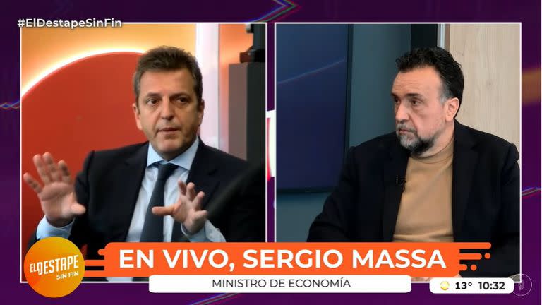 Sergio Massa, en una entrevista de ayer, habló de un congelamiento de precios