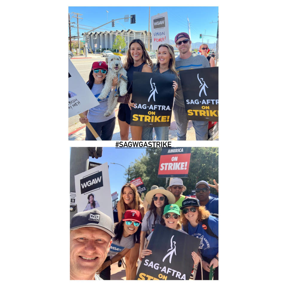 Kevin McKidd and Girlfriend Danielle Savre Unite With Shondaland Costars at SAG-AFTRA Picket Line