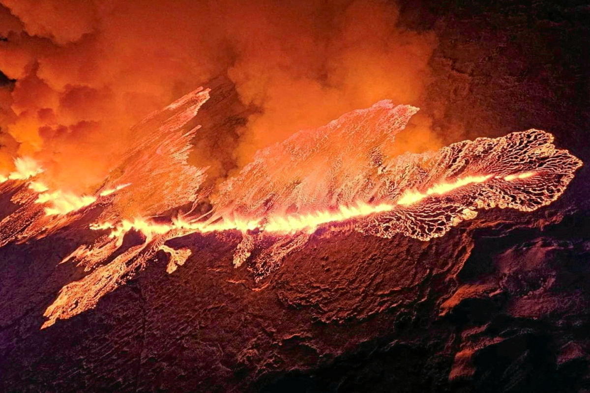 En Islande, rare éruption de lave d'un volcan très longtemps