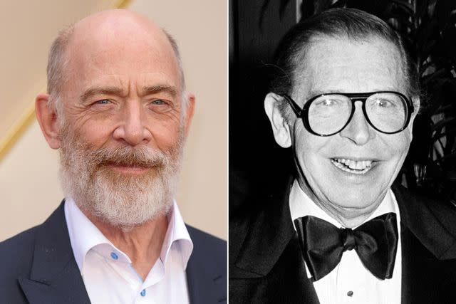 <p>Mike Marsland/WireImage; Alan Berliner/WWD/Penske Media via Getty</p> J.K. Simmons and Milton Berle