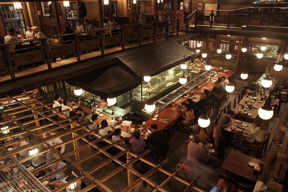 A photo of Gonpachi Nishi-Azabu Restaurant in Tokyo, which was featured in Kill Bill the movie.