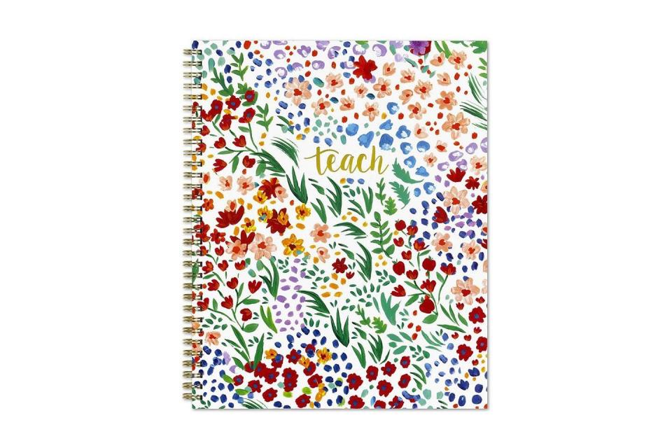 Blue Sky Teacher Weekly/Monthly Academic Planner in Ditsy Dapple Floral