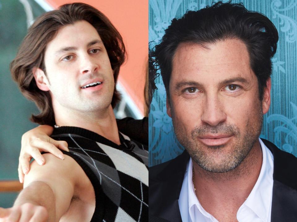 Maksim Chmerkovskiy in 2006 and 2022.