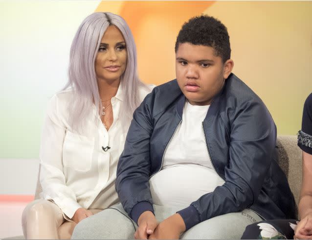 Katie Price and her son Harvey (Rex Features)