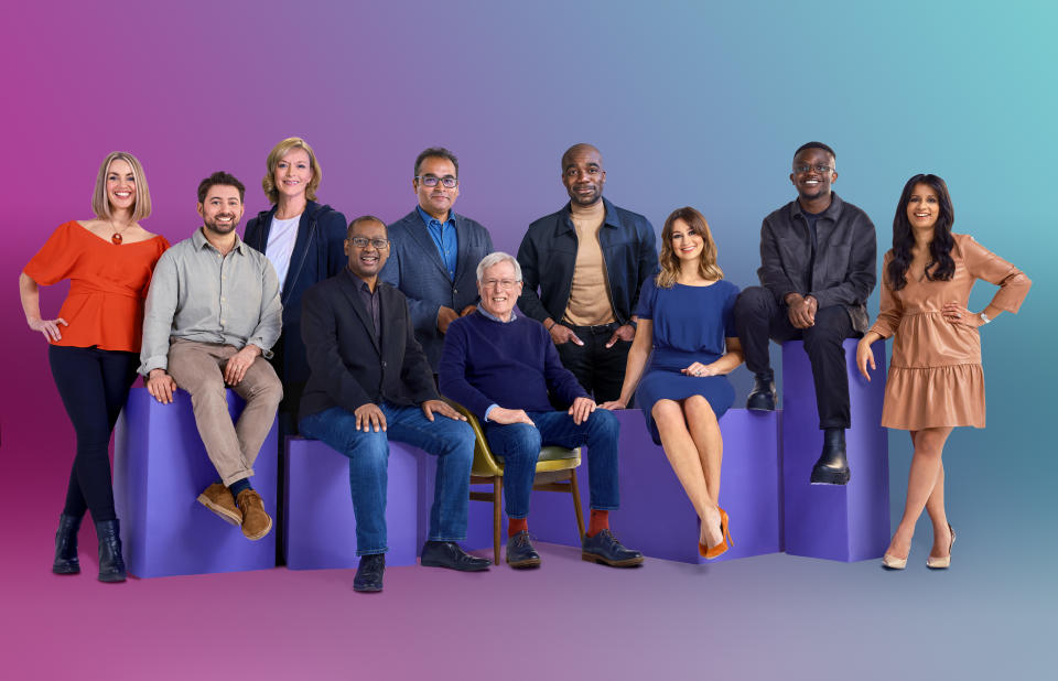 Newsround's presenters pose together