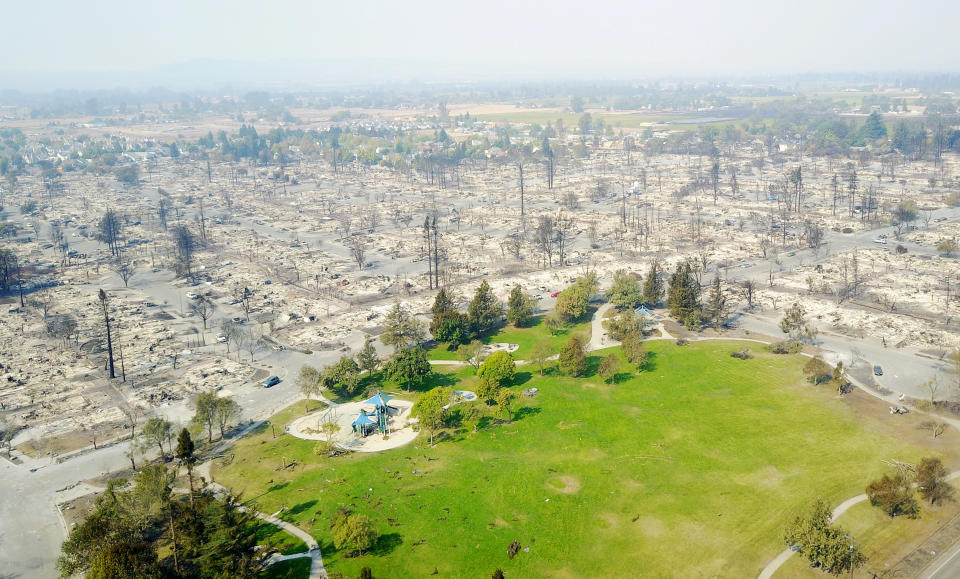 <p>Santa Rosa, California. REUTERS/DroneBase </p>