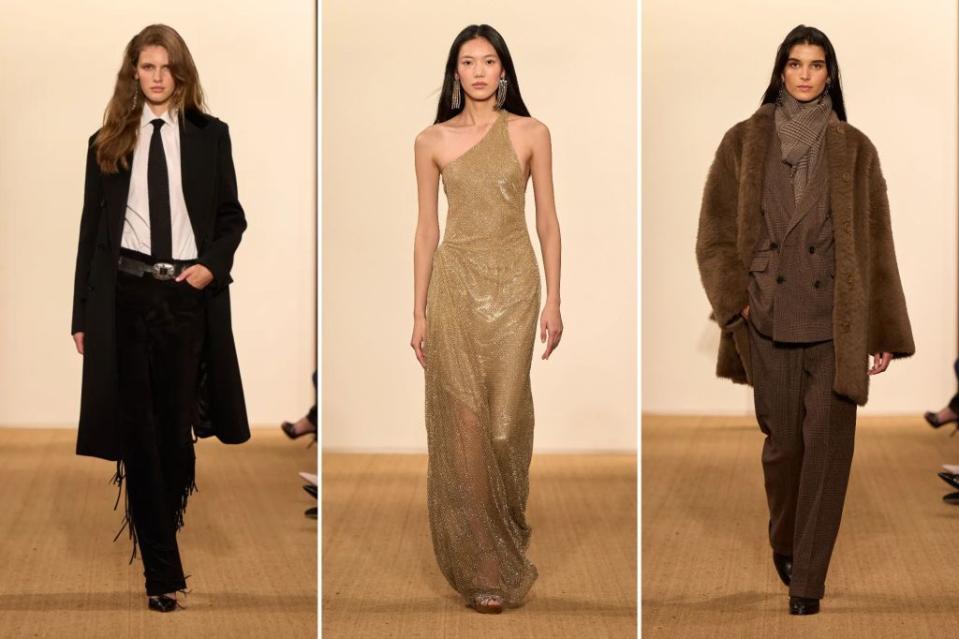 The show featured fringe, sparkles, layers, and plenty of classics in luxurious fabrics. Images: Courtesy of Ralph Lauren