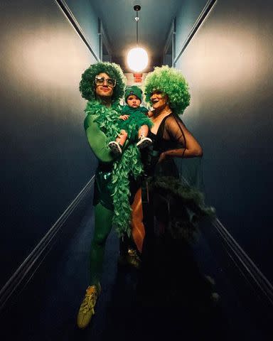 <p>Darren Criss/Instagram</p> Darren Criss, his wife Mia and their daughter Bluesy.