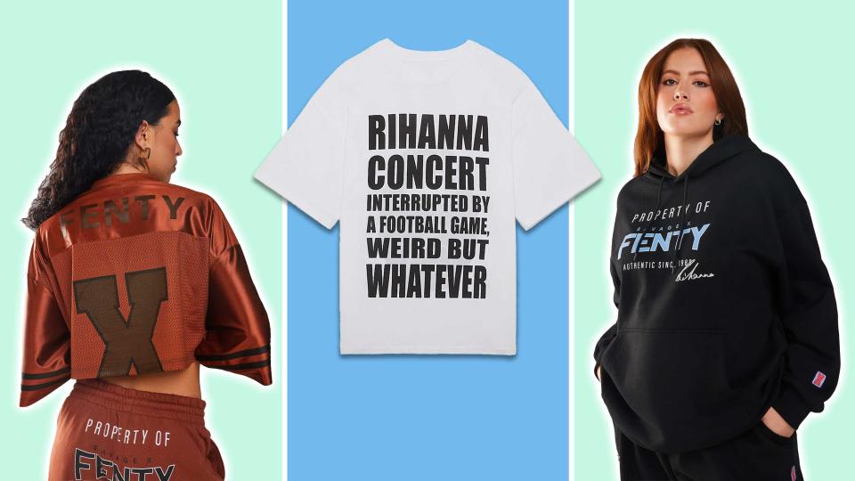 Shop the Savage x Fenty by Rihanna Game Day collection for Super Bowl LVII.