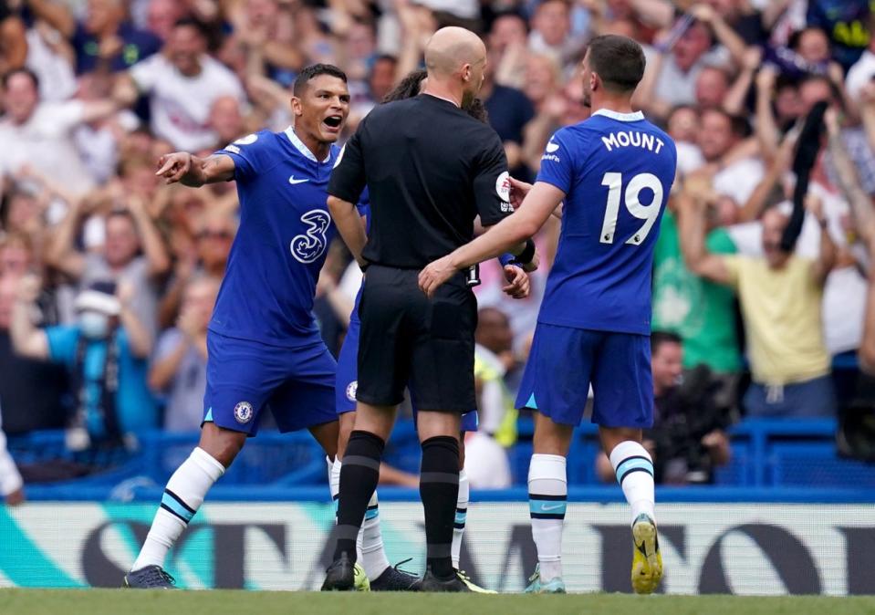 Anthony Taylor is apparently not popular in the Chelsea dressing room (PA)