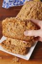 <p>Enjoyed with a cup of coffee not optional.</p><p>Get the <a href="https://www.delish.com/uk/cooking/recipes/a28826381/banana-bread-coffee-cake-recipe/" rel="nofollow noopener" target="_blank" data-ylk="slk:Coffee Cake Banana Bread;elm:context_link;itc:0;sec:content-canvas" class="link ">Coffee Cake Banana Bread</a> recipe.</p>