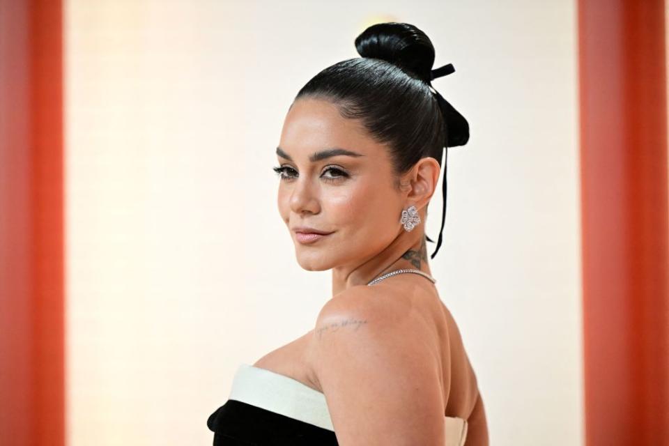 Vanessa Hudgens attends the 95th Annual Academy Awards.