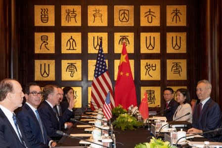 U.S. Trade Representative Lighthizer and Treasury Secretary Mnuchin meet China Vice Premier Liu in China