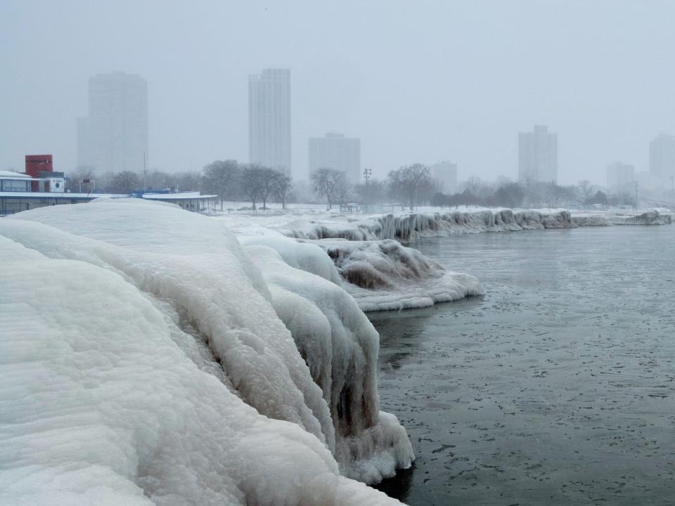 Chicago during the polar vortex of 2019.