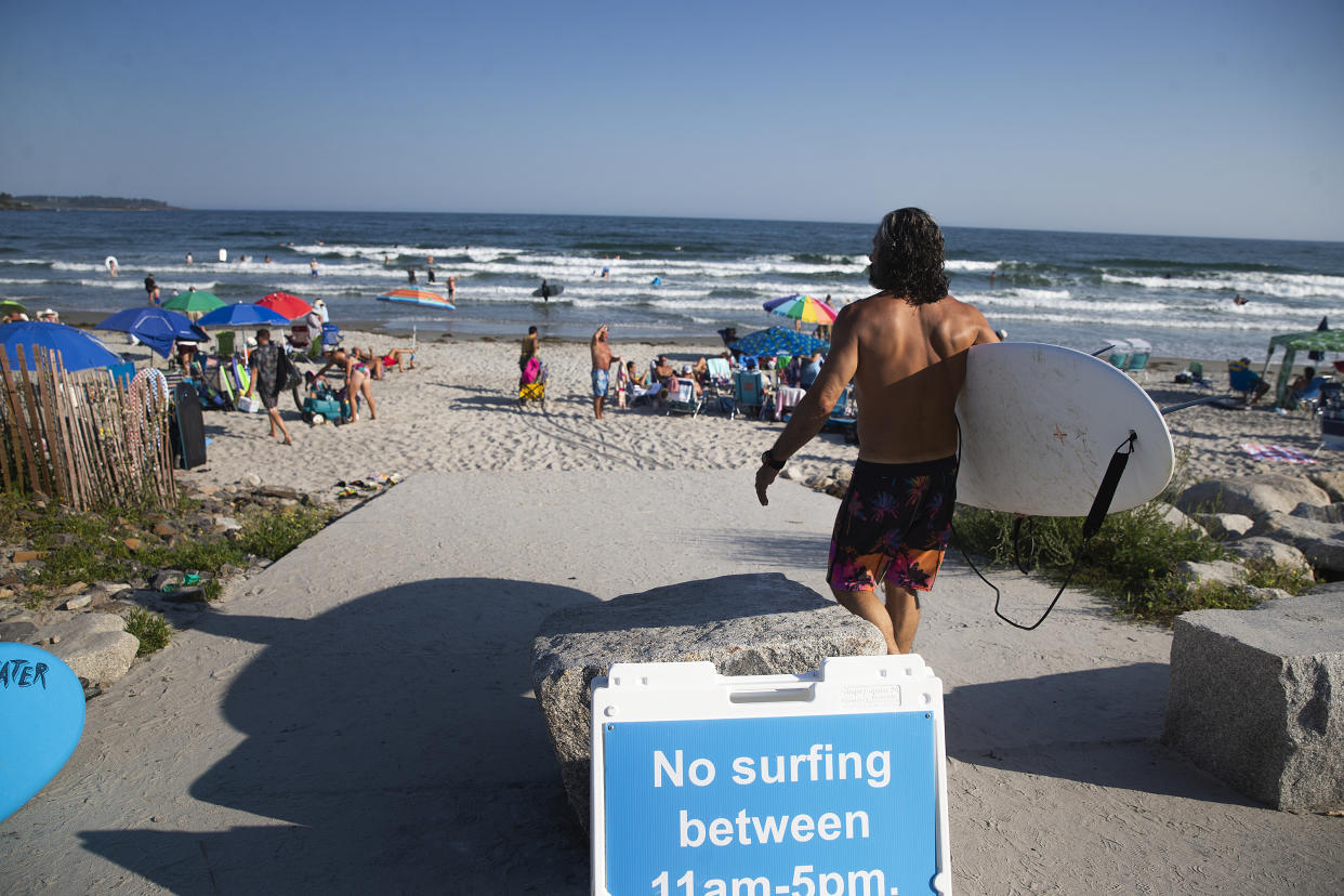 Climate change is affecting the surfing schedule at some beaches