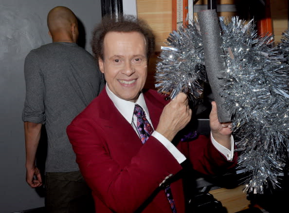 LOS ANGELES, CA – DECEMBER 13: Personality Richard Simmons post performance at SPARKLE: An All-Star Holiday Concert at ACME Comedy Theatre on December 13, 2013 in Los Angeles, California. (Photo by David A. Walega/WireImage)