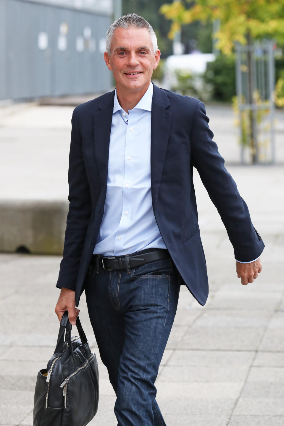 Tim Davie, new Director General of the BBC, arrives at BBC Scotland in Glasgow for his first day in the role.