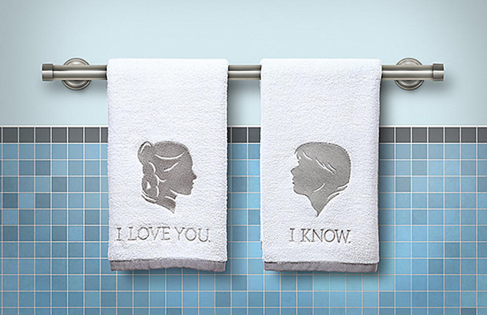 Han and Leia hand towels