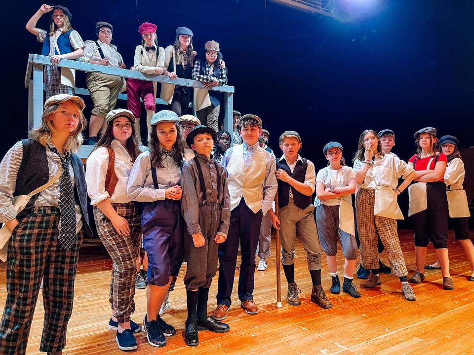 The ‘Newsies’ in the Halls Middle School production of Disney’s Newsies Jr., May 3, 2023