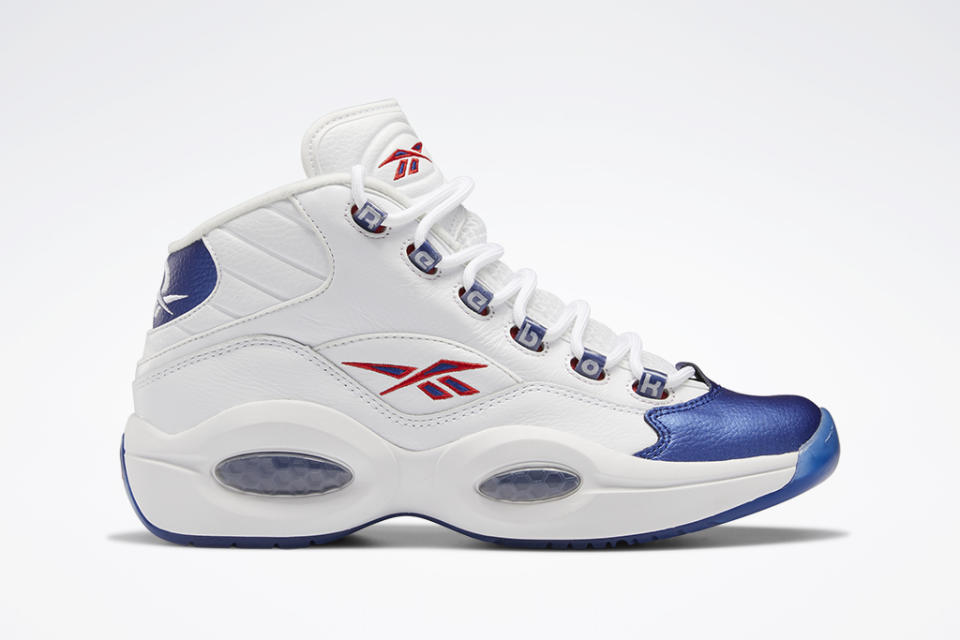 The Reebok Question Mid “Blue Toe.” - Credit: Courtesy of Reebok