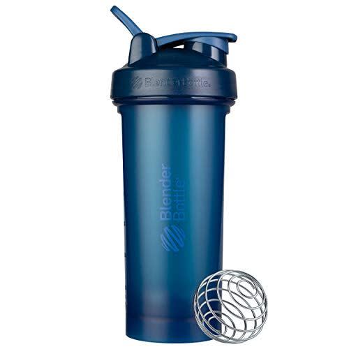 <p><strong>BlenderBottle</strong></p><p>amazon.com</p><p><strong>$8.90</strong></p><p><a href="https://www.amazon.com/dp/B0877B2ZSP?tag=syn-yahoo-20&ascsubtag=%5Bartid%7C10055.g.33510687%5Bsrc%7Cyahoo-us" rel="nofollow noopener" target="_blank" data-ylk="slk:Shop Now;elm:context_link;itc:0;sec:content-canvas" class="link ">Shop Now</a></p><p>For the price, the classic V2 Shaker Bottle is a no-brainer and an upgrade from older Classic BlenderBottle models. Made from BPA-free plastic, this shaker also features a spout-gaurd to protect the lid from germs. The adjustable carry-loop was a plus too. <strong>The signature BlenderBottle wire whisk and rounded base help to thoroughly mix any shake. </strong></p>