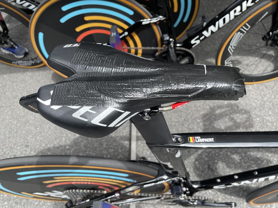 Yves Lampaert's TT bike at the 2023 Tour de France