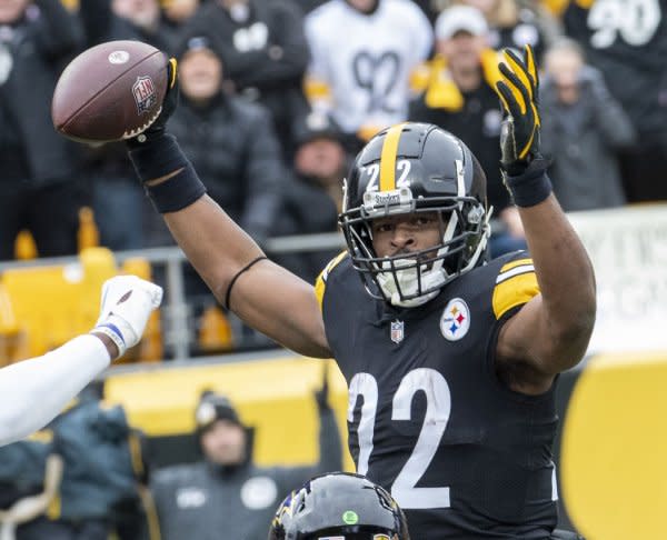 Pittsburgh Steelers running back Najee Harris should be benched if you have better fantasy football options at the position. File Photo by Archie Carpenter/UPI