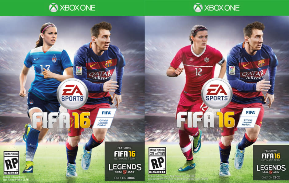 repetitie Voetganger tempo EA puts women on the cover of 'FIFA 16' for the first time | Engadget