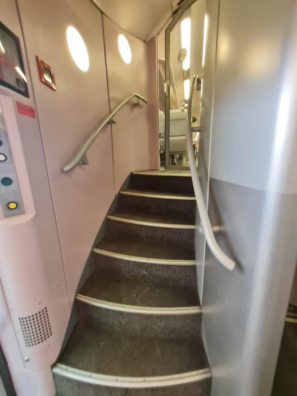 train stairs