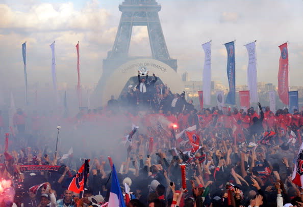 PSG's first Ligue 1 title celebration in 19 years cut short by