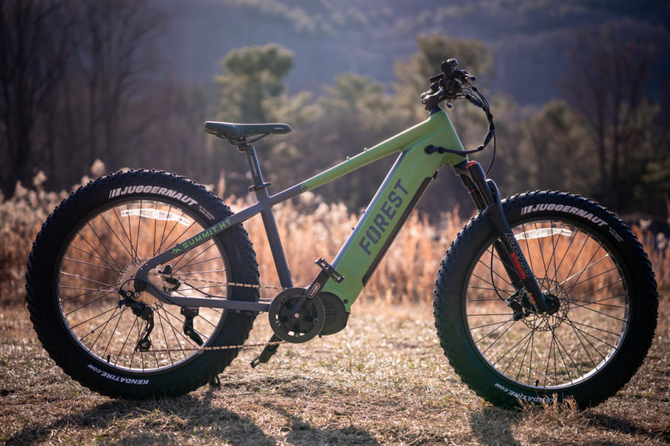 The Summit HT (Hard Tail) is a solid-looking adventure bike loaded with great features.<p>Forest Bikes</p>