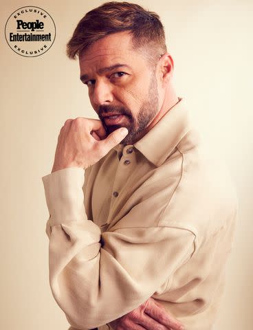 <p>Corey Nickols/Getty</p> Ricky Martin of 'Palm Royale'