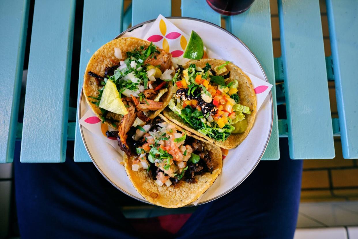 tacos on a plate