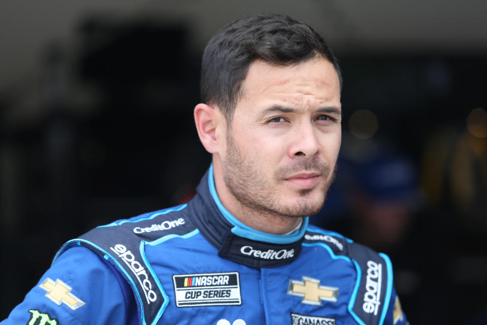 DAYTONA, FL - FEBRUARY 15: Kyle Larson, driver of the #42 Chip Ganassi Racing Credit One Bank Chevrolet Camaro, during final practice for the Daytona 500 on February 15, 2020 at Daytona International Speedway in Daytona Beach, Fl. (Photo by David Rosenblum/Icon Sportswire via Getty Images)