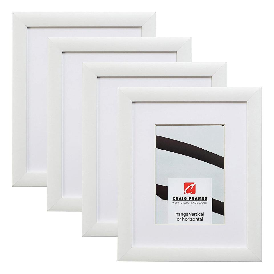 Photo of Contemporary, 12 x 12 Inch White Picture Frames