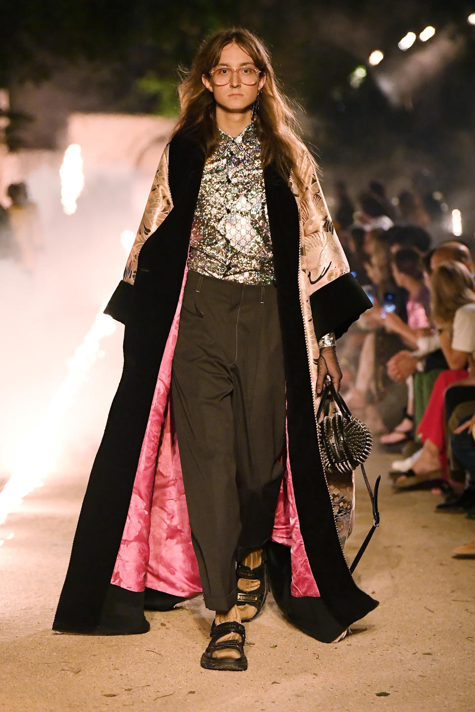 ARLES, FRANCE - MAY 30:  A model walks the runway at the Gucci Cruise 2019 show at Alyscamps on May 30, 2018 in Arles, France.  (Photo by Daniele Venturelli/Getty Images )