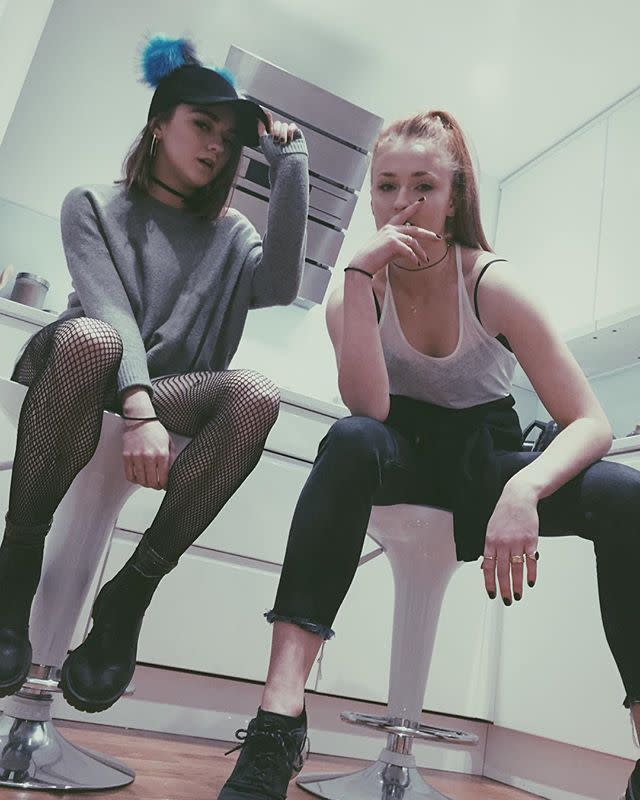 30) Maisie Williams and Sophie Turner