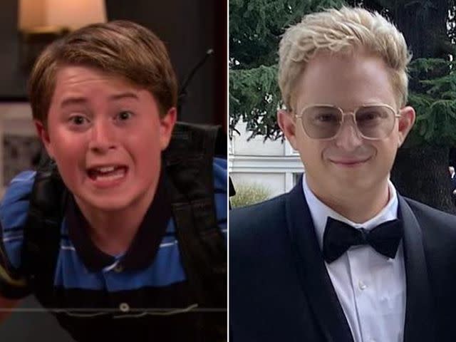 <p>Nickelodeon ; Reed Alexander Instagram</p> Reed Alexander as Nevel Papperman on 'iCarly.' ; Reed Alexander poses for a photo posted on his Instagram.