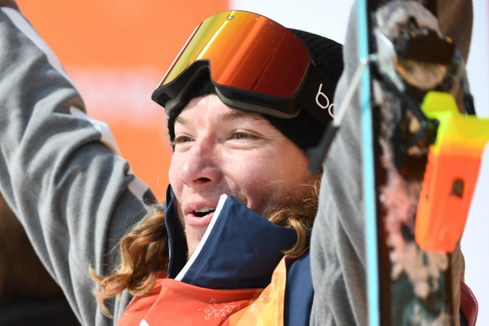 David Wise won his second straight gold medal in men’s freestyle halfpipe skiing. (Getty)