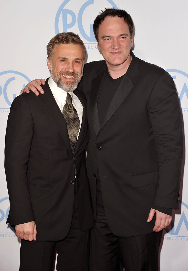 21st Annual Producers Guild Awards 2010 Christoph Waltz Quentin Tarantino