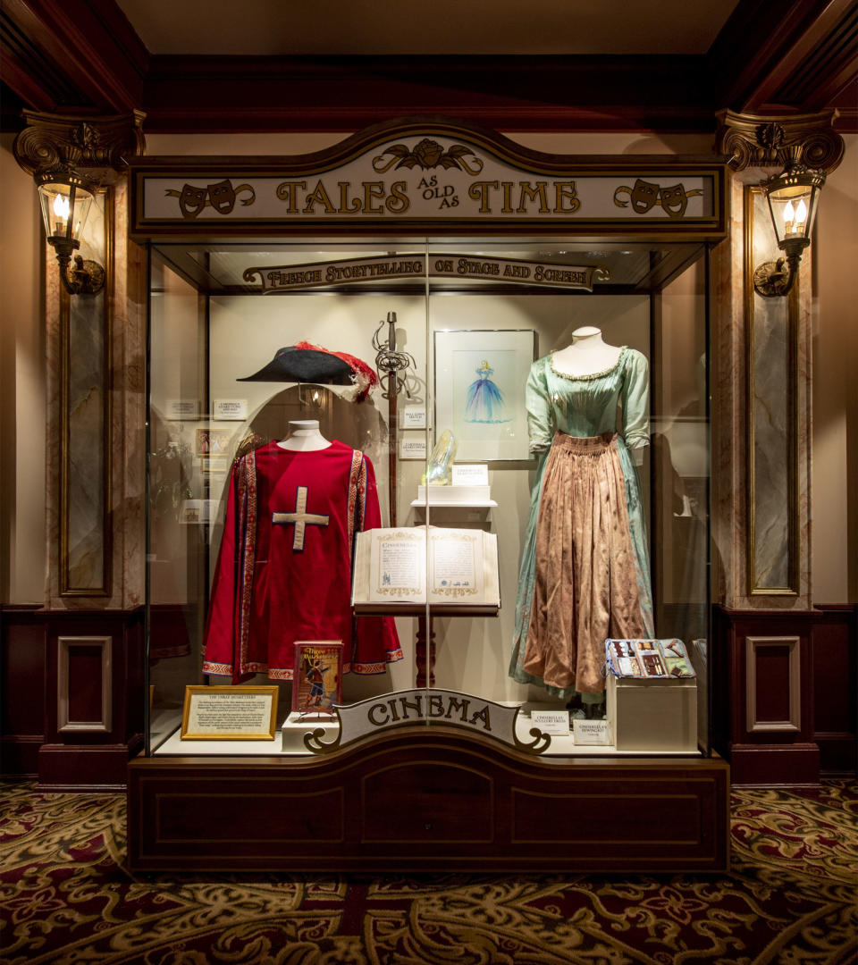 "Tales as Old as Time: French Storytelling on Stage and Screen" debuts Jan. 17, 2020, along with "Beauty and the Beast Sing-Along" at the Palais du Cinema in the France pavilion at Epcot at Walt Disney World Resort in Lake Buena Vista, Fla. The all-new exhibit gives guests the opportunity to explore six gallery cases featuring a collection of costumes, music, artwork and more, all dedicated to the adaptation of French literature in cinema, theatre, ballet and opera. (Disney/David Roark)