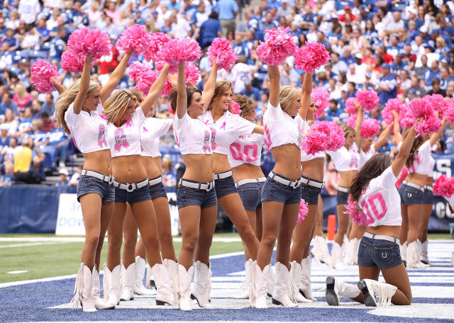 INDIANAPOLIS, IN - OCTOBER 02: The Indianapolis Colts Cheerleaders