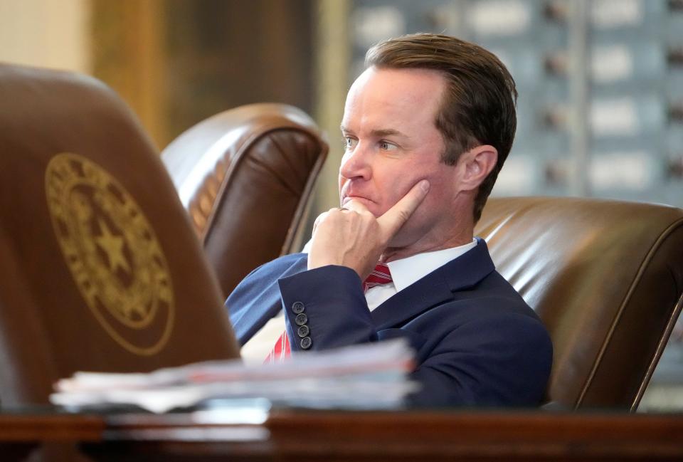 Texas House Speaker Dade Phelan released a video Tuesday in which he said of state Attorney General Ken Paxton, "If Paxton will break an oath to his wife and God, why would he tell (Donald) Trump or you the truth?"