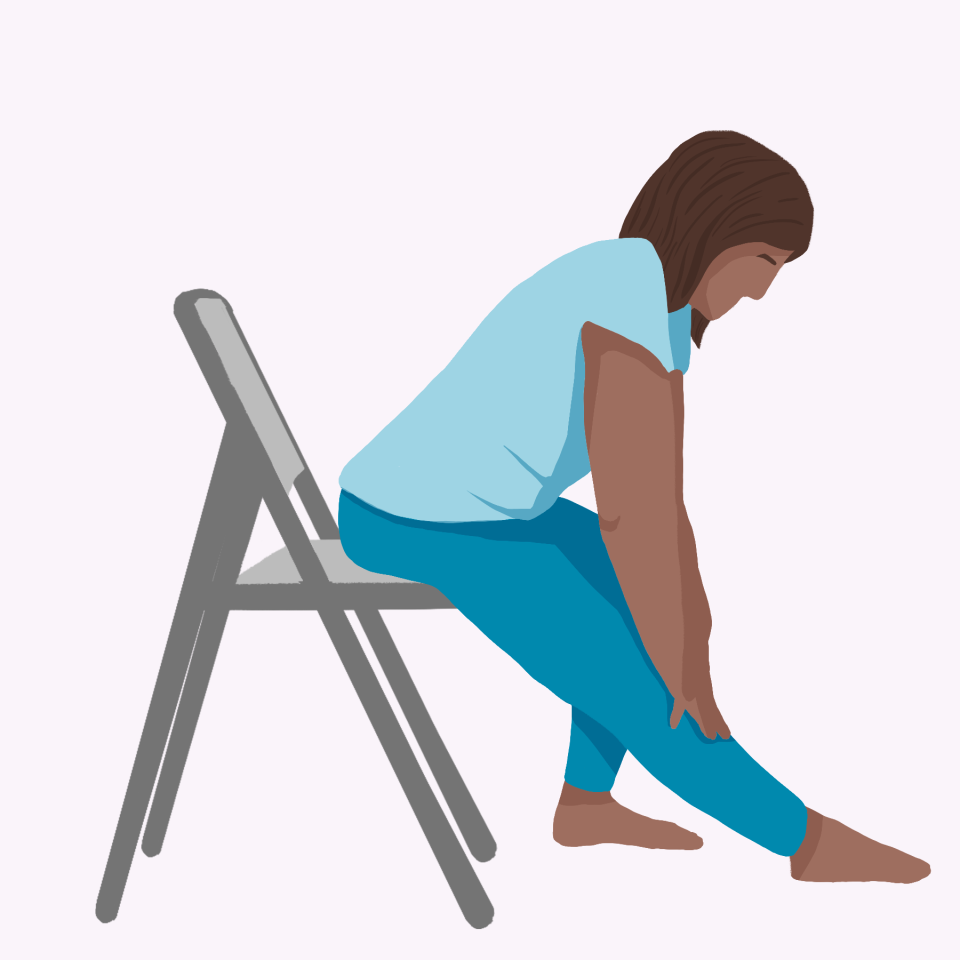 Chair Yoga: Hamstring Stretch Pose