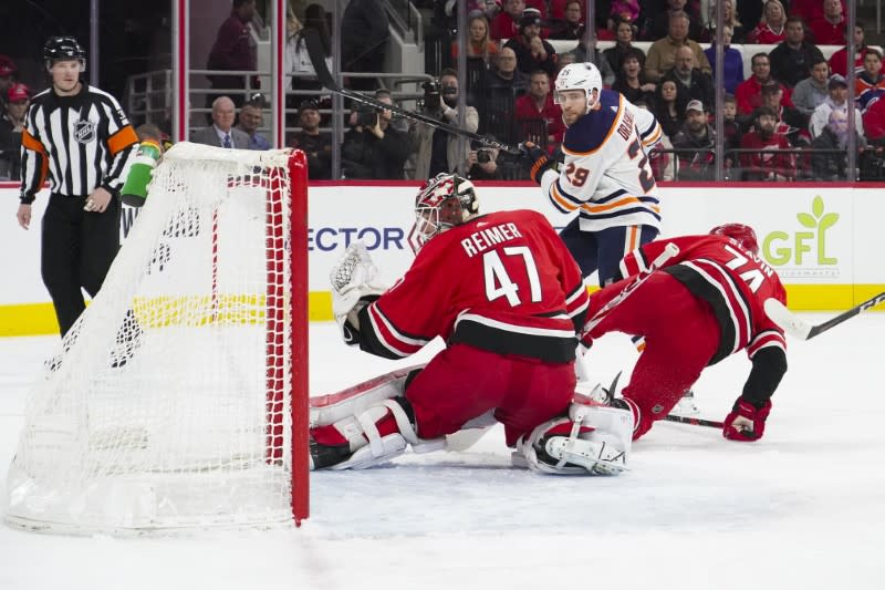 NHL: Edmonton Oilers at Carolina Hurricanes