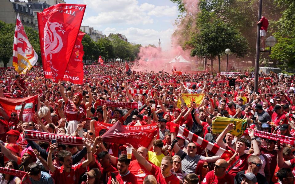 Liverpool fans are painting Paris red - PA